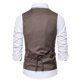 thumbnail image 4 of Chaqueta de Traje de Ocio de Bolsillo sin Cuello en V de Color Sólido sin Mangas, Trajes de Hombre de Ajuste Delgado para el Uso Formal Informal, 4 of 9
