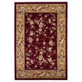 thumbnail image 1 of HomeRoots 353272 Tapis de Zone en Polypropylène Rouge et Beige 2 Pi. 3 Po. x 3 Pi. 3 Po., 1 of 2