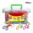 thumbnail image 2 of 600PCS Kids Building Stick DIY Plastic Stick Toy Building Block Stick with Box, 2 of 10