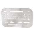thumbnail image 1 of Escudo de Borrado de material acero Inoxidable Pteado, 26 Aberturas, Herramienta de Dibujo para Manualidades con Letras BLESIY Borrando escudo, 1 of 5