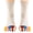 Multicolor-White, variant on 1 Pair Japanese/Korean Style Toe-separating Yoga Socks for Women, Open-toe Socks with Exposed Toes and Foot Comfort Support Five-toe Socks