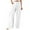 White, variant on Inleife Wide Leg Pants Women Casual High Waist Loose Pants Womens Pocket Straight Buttons Long Pants