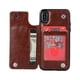 thumbnail image 3 of For IPhone 14 13 12 11 Pro Max XR XS Max SE 2022/2020 7 8 Plus Wallet Case With Card Holder, PU Leather Kickstand Card Slots Case, Double Magnetic Clasp And Durable Shockproof Cover, 3 of 5