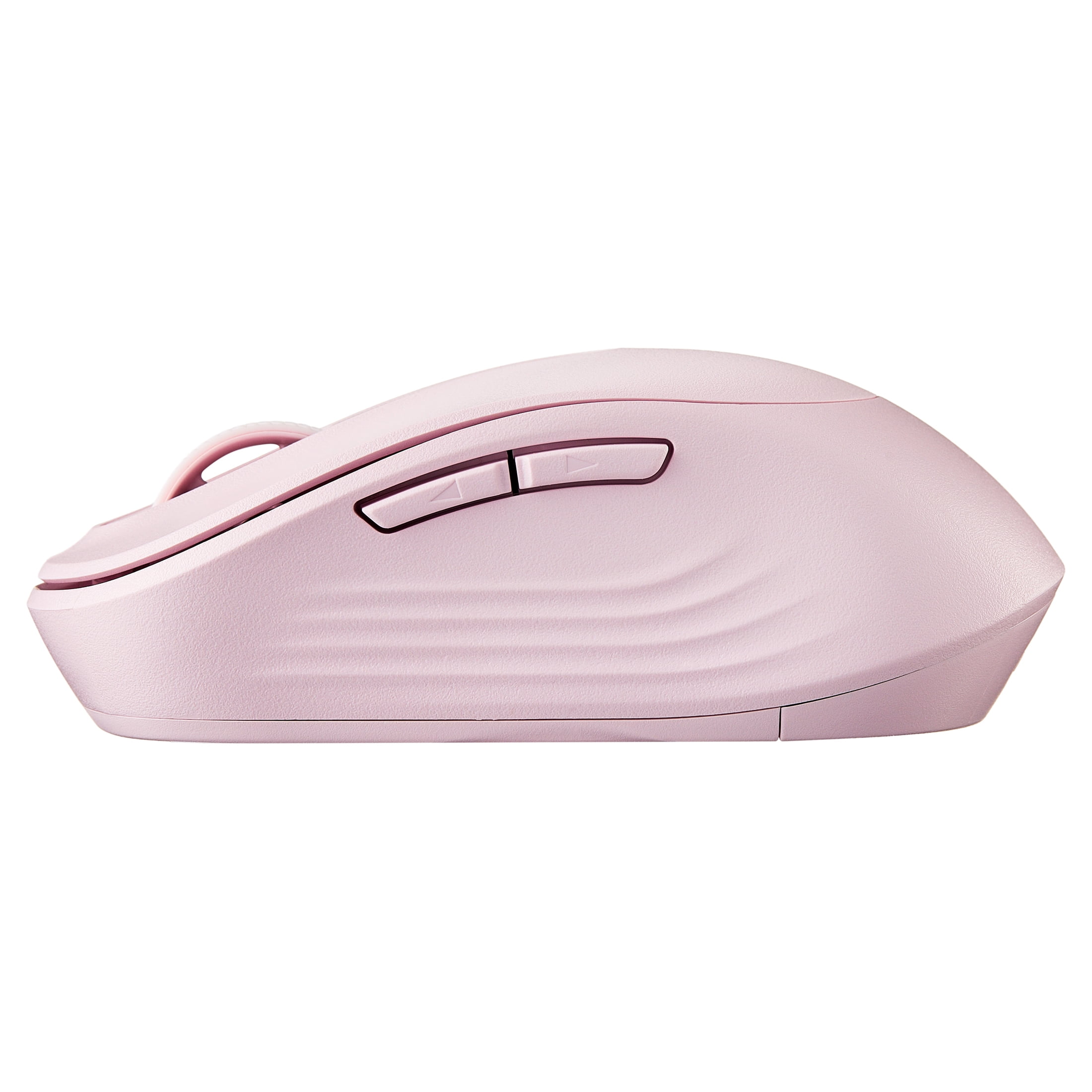 Onn Silent Wireless 5-Button Mouse with 1600 DPI, USB Nano Receiver, Pink
