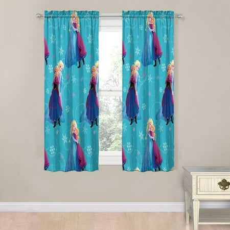 Disney Frozen Swirl Room Darkening Curtain Panels Set Of 2
