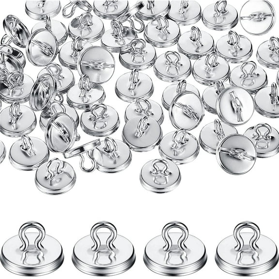 BlinkLLX 50 Pieces Plant Anchors for Trellis Plant Vine Wall Fixture Clips Hooks Anchor Vine and Wall Climbing Supplies (Silver)