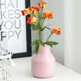 thumbnail image 3 of Florero de cerámica – Florero para estante de mesa moderno, decoración del hogar, apto para chimenea, dormitorio, cocina, sala de estar, centros de mesa, escritorio de oficina, 3 of 5