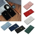 thumbnail image 3 of ✪ Watch Pouch Flannelette Fabric Watch Bag Durable Travel Pouch Case Buckle Design Not Easy to Fall Off Protect Your Watch, 3 of 19