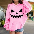 thumbnail image 2 of Mercatoo Halloween Sweatshirts for Boys Girls Cute Pumpkin Hoodie Long Sleeve Pocketed Pullover Shirts Fall Winter Warm Tops, 2 of 4