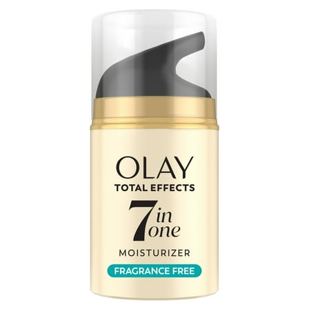 Olay Total Effects Face Moisturizer, Fragrance-Free, Everyday Care for All Skin, 1.7 fl oz