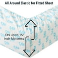 thumbnail image 2 of THD Floral Bed Sheets - 4 Piece Bed Sheet Set - Wrinkle Resistant & Ultra Soft - Fits Mattresses up to 15 Inches Deep, 2 of 9