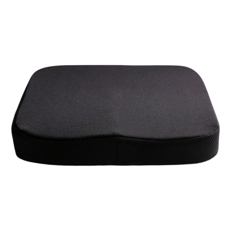 Ergonomic Summer Memory Foam Seat Cushion Posture Corrector Non-Slip Support for Mesh Black