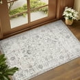 thumbnail image 1 of Area Rug x Vintage Rug Indoor Washable Rug Retro Accent Rug Distressed Carpet Multi Floral Print Country Boho Rug Non Slip Kitchen Bedroom Living Room Dining Room Office, 1 of 8