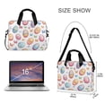 thumbnail image 3 of FORMRS 16" Laptop Bag Carrying Sleeve Case with Handle Travel Shoulder Briefcase, Pastel Easter Pattern, 3 of 8