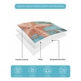 thumbnail image 5 of Quilts King Size Bedding Set, Coastal Starfish Lightweight Quilted Comforter, Summer Beach Ocean Coral Teal Blue Wood Soft Reversible Bedspread Coverlet with Pillow Covers for All Season, 96" x 106", 5 of 7