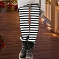 thumbnail image 2 of KHONTS Women's Christmas Printed Pants Festive Holiday Leggings Soft Stretch High Waist Daily Wear Bottoms Black2 L, 2 of 4
