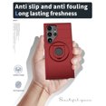thumbnail image 4 of Dteck for Samsung Galaxy S24 Ultra Case with Screen Protector, Ring Stand Magnetic Case Compatible with MagSafe,Military-Grade Phone Case for Samsung S24 Ultra,Red, 4 of 5