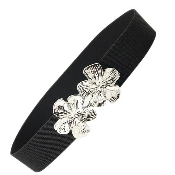 GAXIRE Elastic Stretch Belt for Woman Waistband Belts for Women Black 1Pack