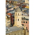 thumbnail image 2 of Flaherty, Dennis 11x14 Gold Ornate Wood Framed with Double Matting Museum Art Print Titled - Italy, Vernazza Cathedral and city buildings, 2 of 4