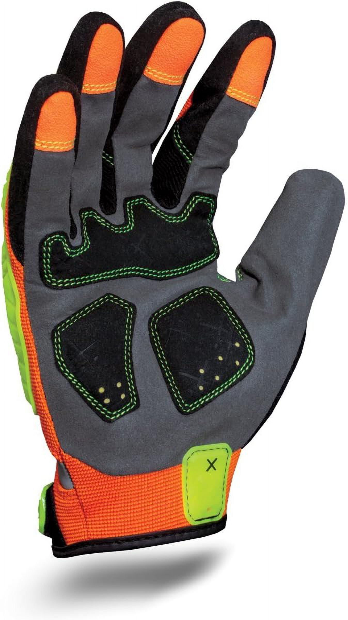 Ironclad Men's Work Gloves EXO Hi Viz Impact Yellow Safety Work Gloves, Large