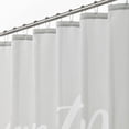 thumbnail image 6 of Decorative Never Stop Dreaming Print - Easy Care Fabric Shower Curtain with Reinforced Buttonholes, for Bathroom Showers, Stalls and Bathtubs, Machine Washable - 72" x 72" - White/Stone Gray, 6 of 6