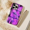 thumbnail image 6 of Galaxy Vibe Phone Case for Trendsetters & Night Owls - Edgy Neon Purple Art Print, Durable Shockproof Design, Compatible with iPhone 11/12/13/14/15/16 (Pro Max/Plus), 6 of 9