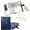Blue, variant on JW Ministry Organizer Tract Holder, Field Service Organizer for Jehovah's Witness Supplies, Soft Leather Tract Wallet with Multiple Compartments for Booklets, Cards & Invitations(green)Q