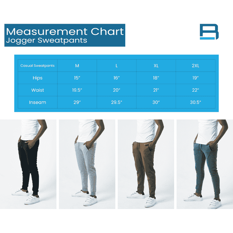 RiverBlue Men's Fleece 4-Pack Jogger Sweatpants with Zipper