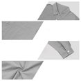 thumbnail image 4 of Linen Shirts for Men Long Sleeve, Casual Summer Button Down Shirt Tops, Fashionable Loose Breathable Solid Color, Grey l, 4 of 6