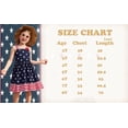 thumbnail image 5 of Girls Independence Day Dress Square Neck Bow Shoulder A-Line Flowy 4th of July Outfit for 7-8 Years, Blue Stars I, 5 of 10