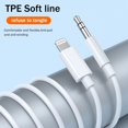thumbnail image 4 of Cable auxiliar con certificación Apple MFi Lightning de 3,5 mm y 1 m, color blanco, 4 of 9