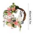 thumbnail image 3 of XGFHYJEH Easter Wreaths Clearance, Easter Wreaths & Garland, Large Easter Wreath, Easter Decorations, Outdoor Easter Decor, 3 of 7
