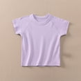thumbnail image 6 of Acaics Girls Short Sleeve Raglan Crop Top, Soft Stretch Solid Color Crew Neck Casual Summer Tee Shirt for Teen Kids Girls 4-15 Years Old, 6 of 8
