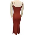 thumbnail image 1 of Vestido con tirantes finos para mujer vestido con tirantes finos de punto acanalado sin mangas transpirable color puro elegante para clubes ANGGREK Otros, 1 of 3