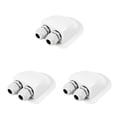 thumbnail image 2 of Guardoinrt Solar Panel Double Cable 2 Holes Entry Gland Plastic Box Portable RV Boat Campervan Caravans Camper Motorhome Sealing White 3Set, 2 of 6