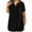Black, variant on Patlollav Womens Dresses 2024,Women'S Plus Size Casual Loose Summer Solid Color V-Neck Short Sleeve Dresses