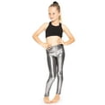 thumbnail image 2 of Stretch Is Comfort Girl's Metallic Mystique Leggings Shiny and Stretchy | Child Size 4 - 12, 2 of 6