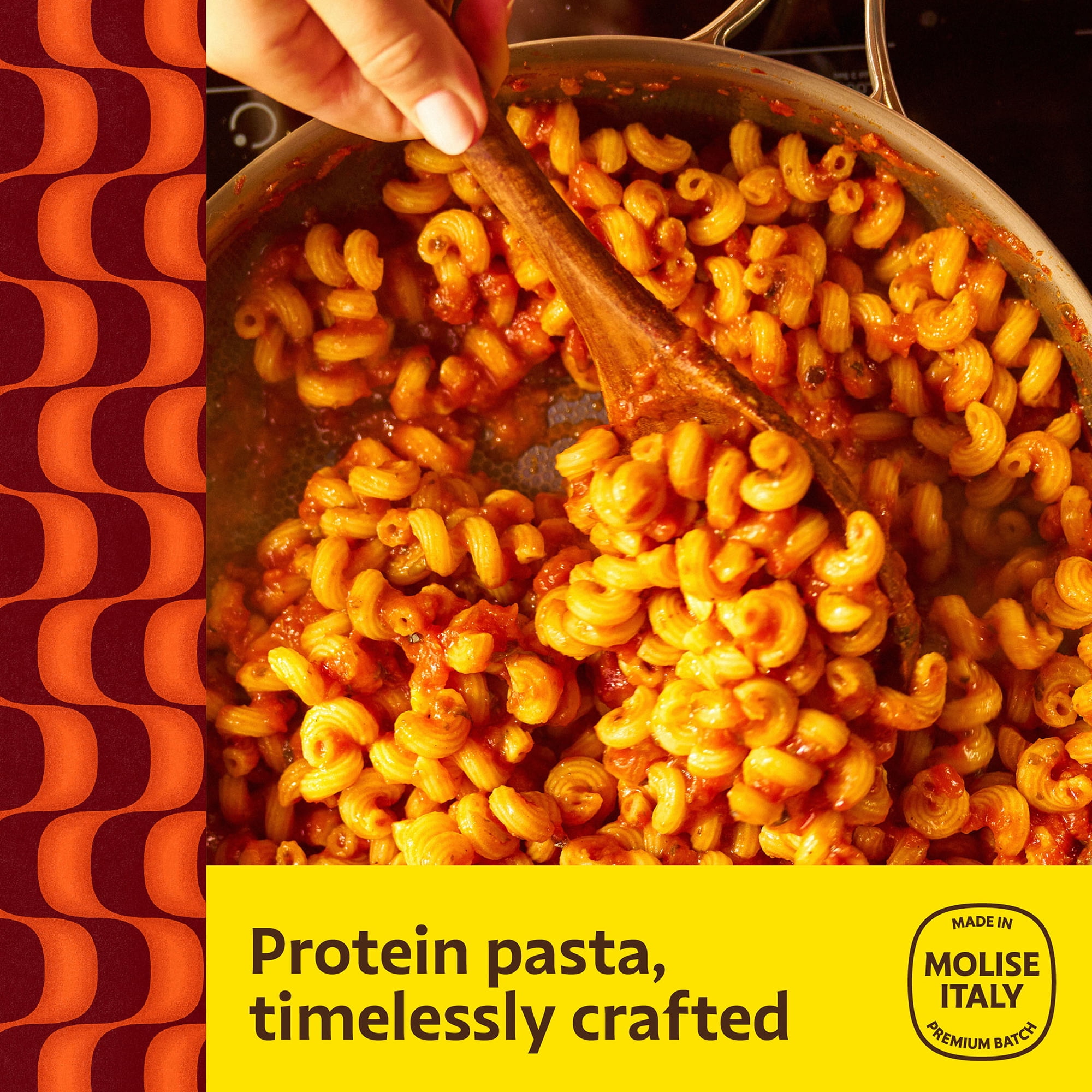 (2 pack) Brami Curly Mac High Protein Pasta, 21g Protein, High Fiber, Shelf-Stable Noodles, 12 oz Box