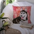 thumbnail image 3 of Carolines Treasures BB9799PW1414 Siberian Husky 2 Love Fabric Decorative Pillow  14Hx14W multicolor, 3 of 4