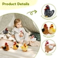 thumbnail image 3 of MaoGoLan 6 Pcs Chicken Stuffed Animals Set 6'' Cute Stuffed Chicken Plush Toy Bulk, 3 of 7