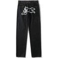 thumbnail image 3 of Y2K Jeans Vintage Estilo Hip Hop Pantalones De Mezclilla Holgados Pantalones Rectos De Ajuste Holgado, 3 of 5