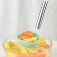 thumbnail image 4 of Juego de utensilios de cocina de silicona de 2 piezas con mango de acero inoxidable, resistente al calor y apto para lavavajillas, multicolor, 4 of 5