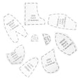 thumbnail image 4 of Shisuyan 10pcs Memory Bear Template Ruler Acrylic Quilting Templates For Sewing Craft Easy Sewing Patterns Beginners Stuffed Animal Sewing Patterns, 4 of 9