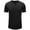 Black, variant on Men's Slim Henley Shirts Slim Fitting Short Sleeve Top with a Solid Color for a Modern and Streamlined White
