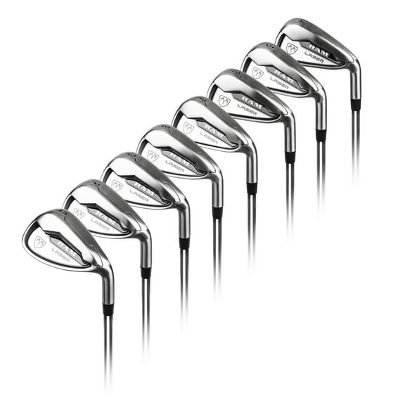 Ram Golf Laser Iron Set 4-SW, Mens Right Hand, Steel Shaft, Regular Flex