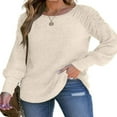 thumbnail image 1 of Stylish and Warm Women‘s Pullover with Ruched Detailing, 1 of 5