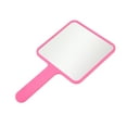 thumbnail image 4 of Unique Bargains 1Pc Large Square Handheld Mirror for Vacation Travel Use Rose Pink Large, 4 of 5