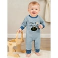 thumbnail image 3 of BemeyourBBs Baby Boys Sweatshirts Rompers Golf Letter Embroidery Fall Clothes, 3 of 9