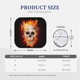 thumbnail image 3 of Gaeub Satanic Skull In Flames In The Darkness Foldable Auto Sun Blocker Visor, Sunshade for Car Front Window, Keeps Your Vehicle Cool - Medium, 3 of 7