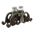 thumbnail image 5 of Turquoise Stone Holy Cross with Faux Wood Scroll Vines Salt Pepper Shakers Set, 5 of 8
